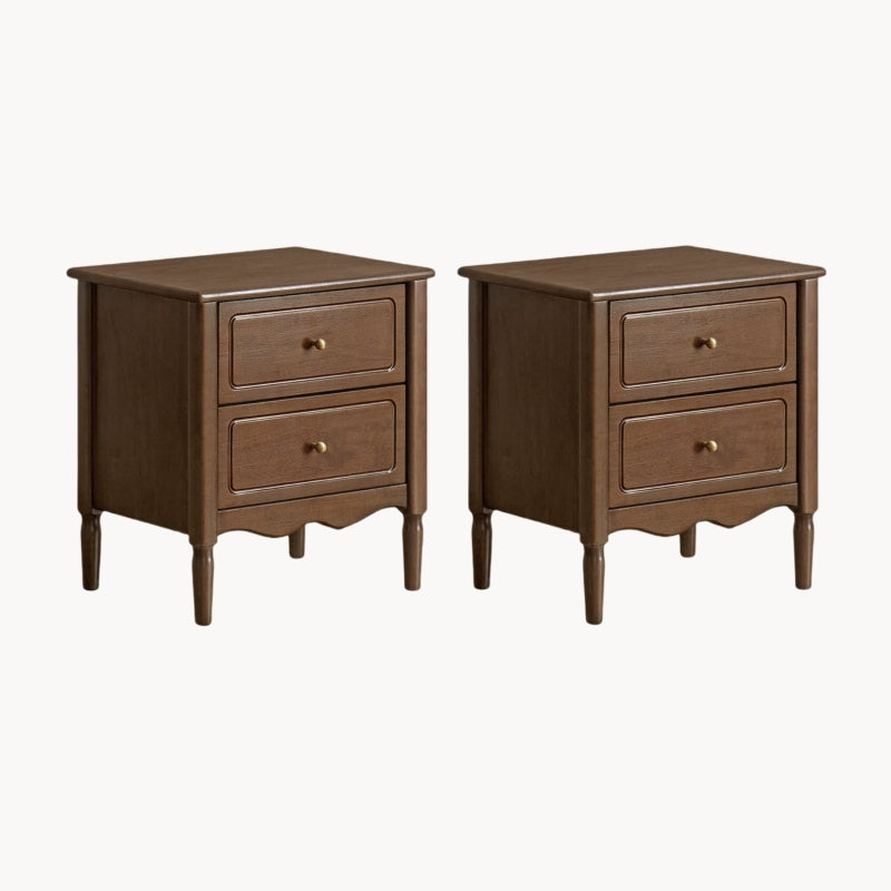 Usoiu 2pcs solid wood nightstands