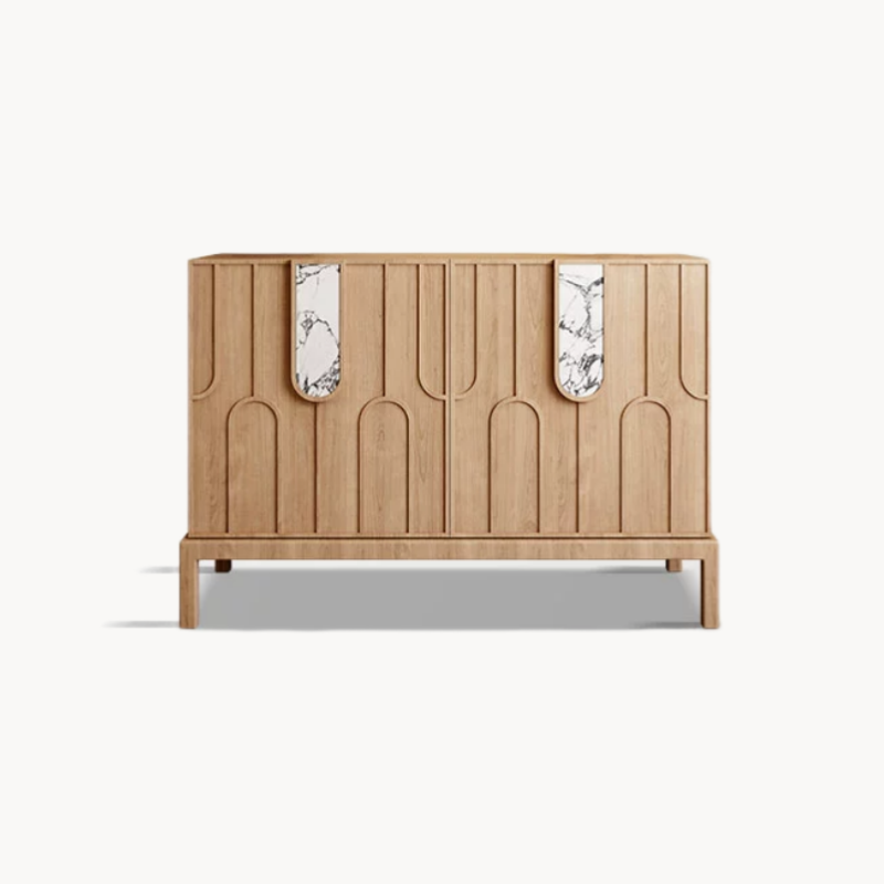 Tiziao Wooden marble sideboard