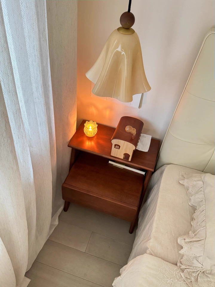 Jovra 2pcs solid wood nightstands