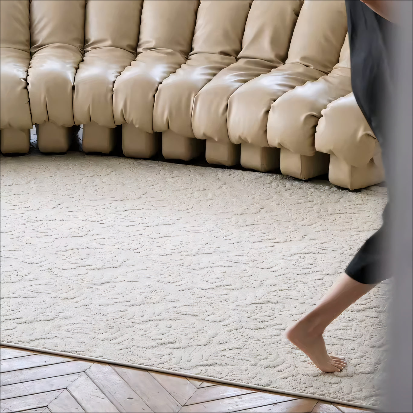 Honiara Natural seaweed fiber carpet rug