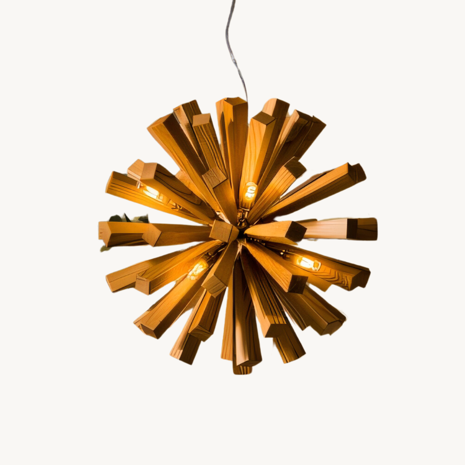 Dajum Solid wood pendant light