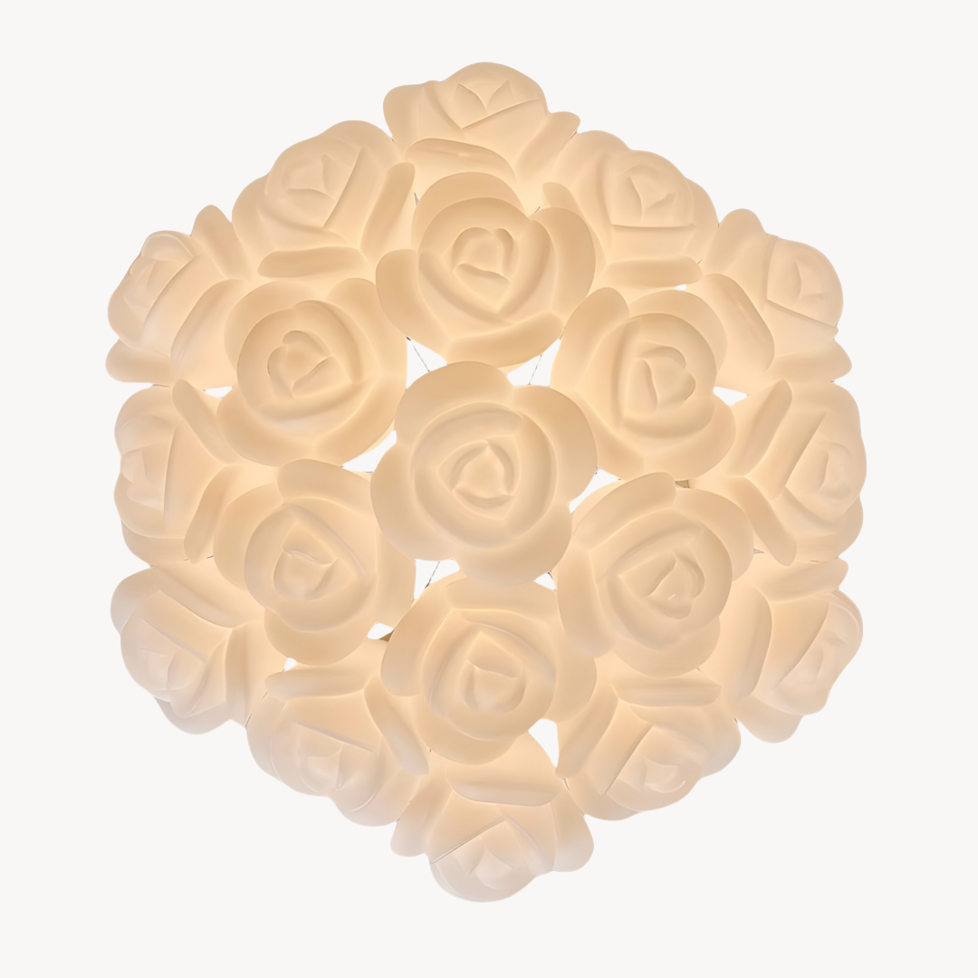 Rosanary Rose shape white pendant light