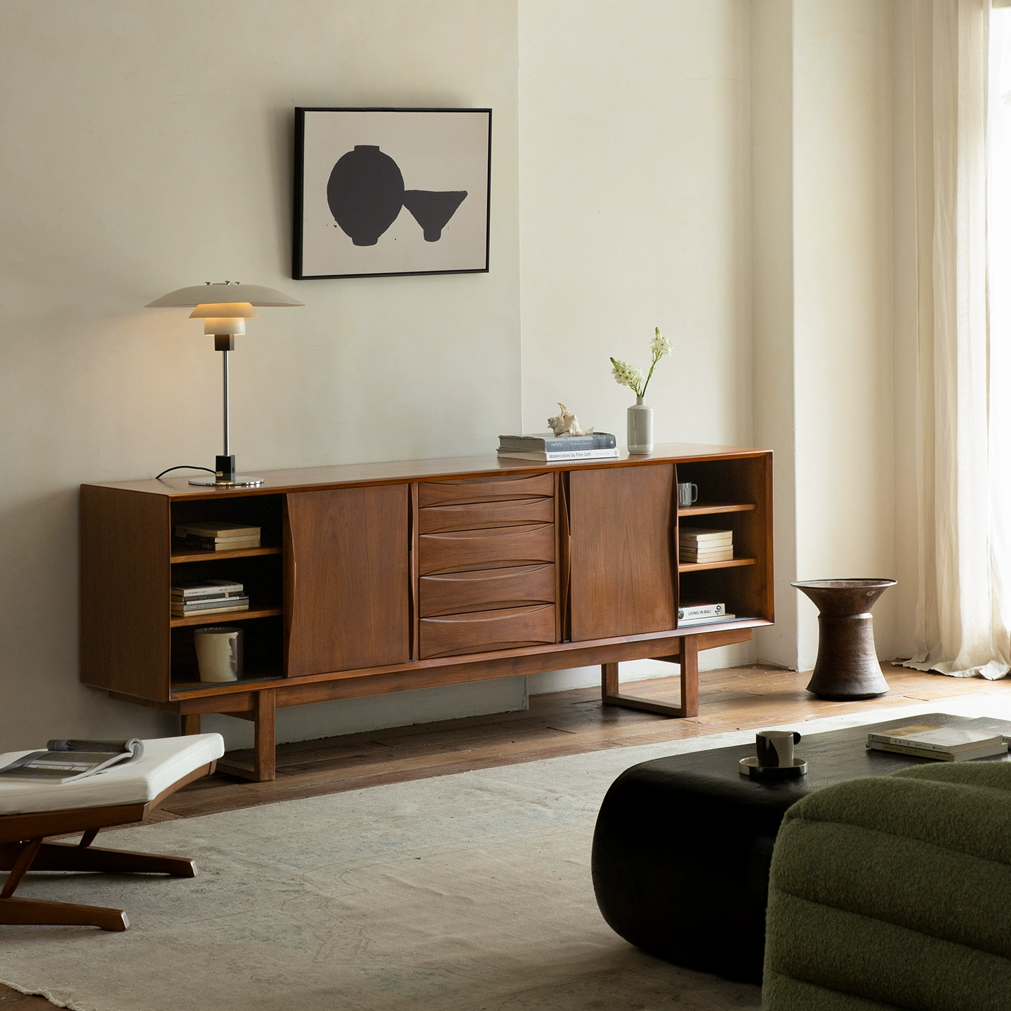 Jormik Teak solid wood sideboard