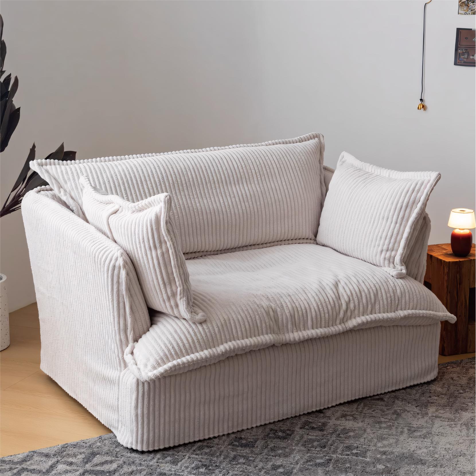 Elarem Washable fabric single sofa