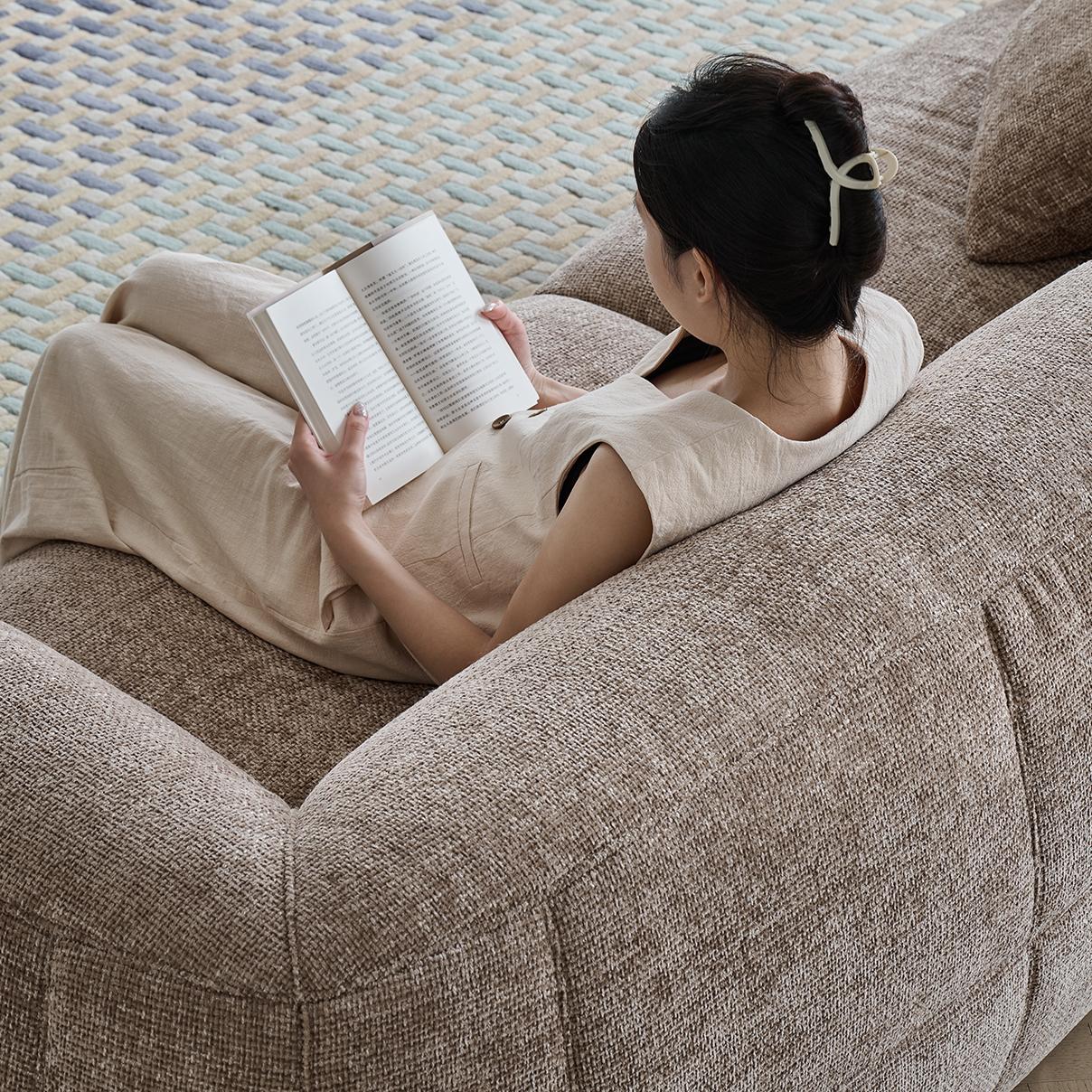 Osari Fabric straight sofa