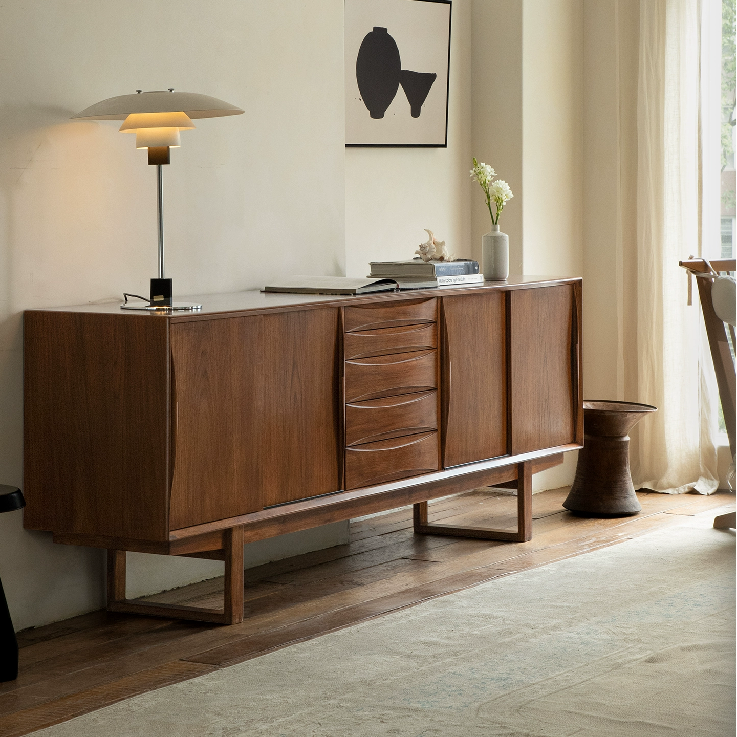 Jormik Teak solid wood sideboard