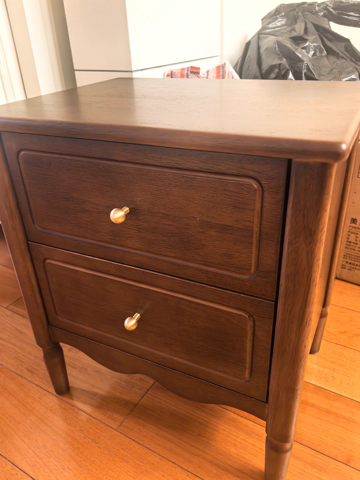 Usoiu 2pcs solid wood nightstands