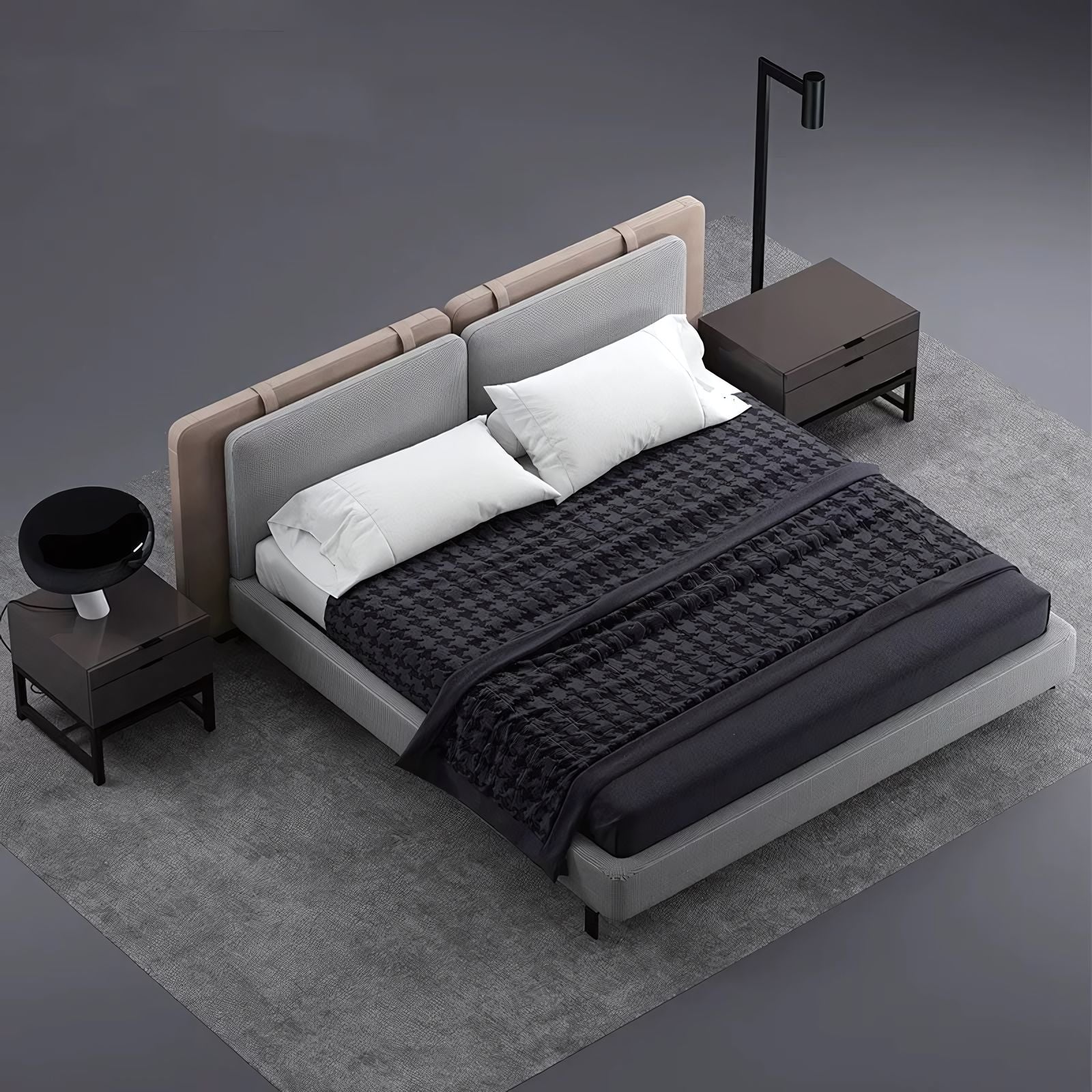 Biltro Leather double bed