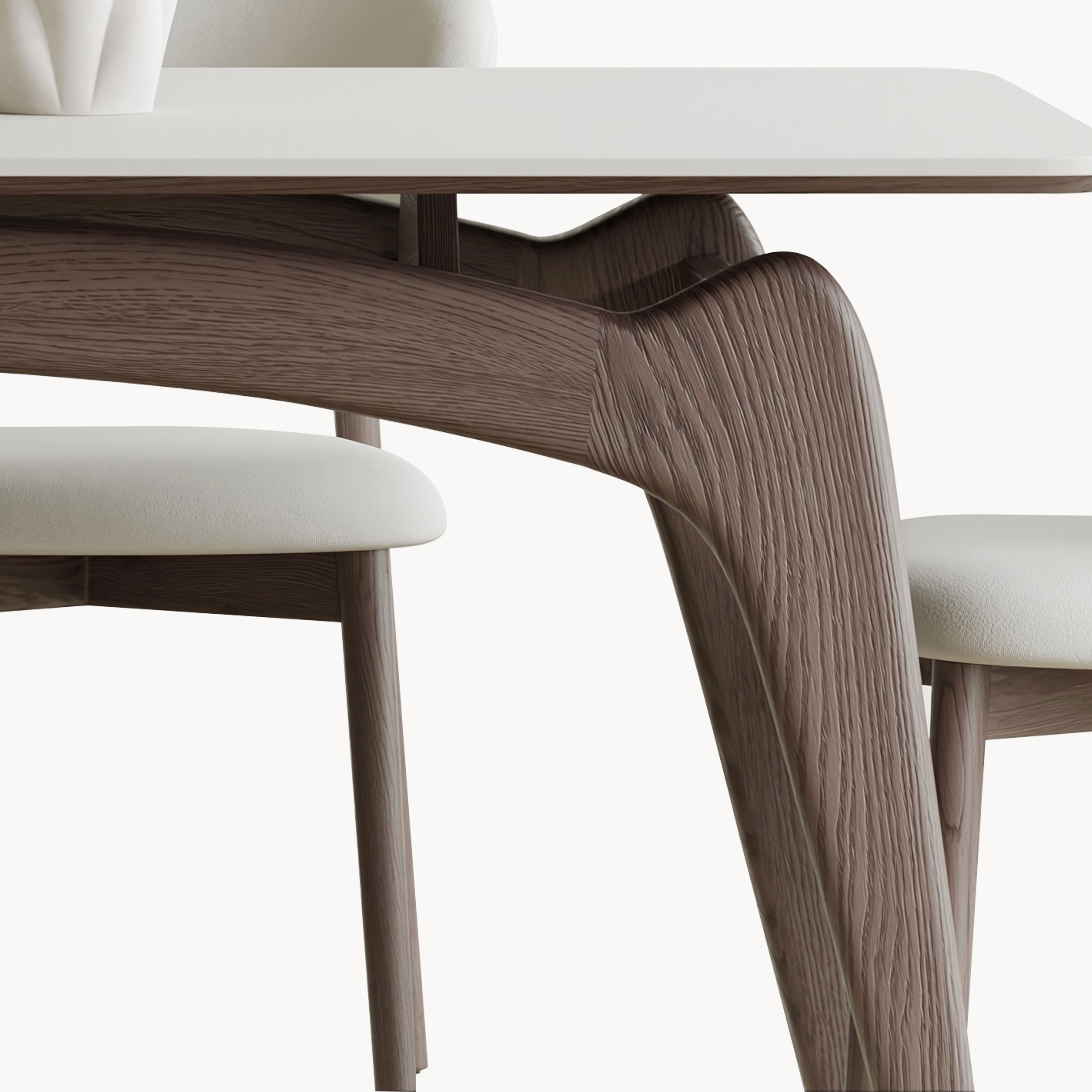 Lemarie Ash solid wood rectangular dining table