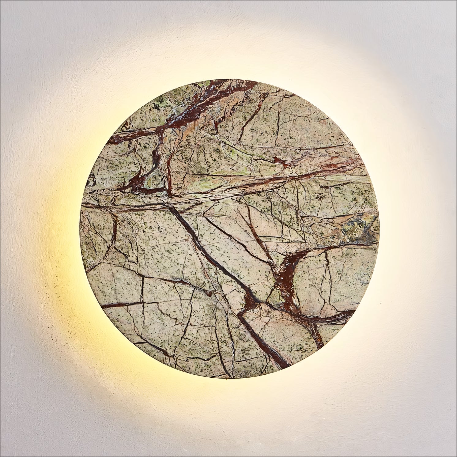 Sewan 2pcs natural marble wall lights bedside lights