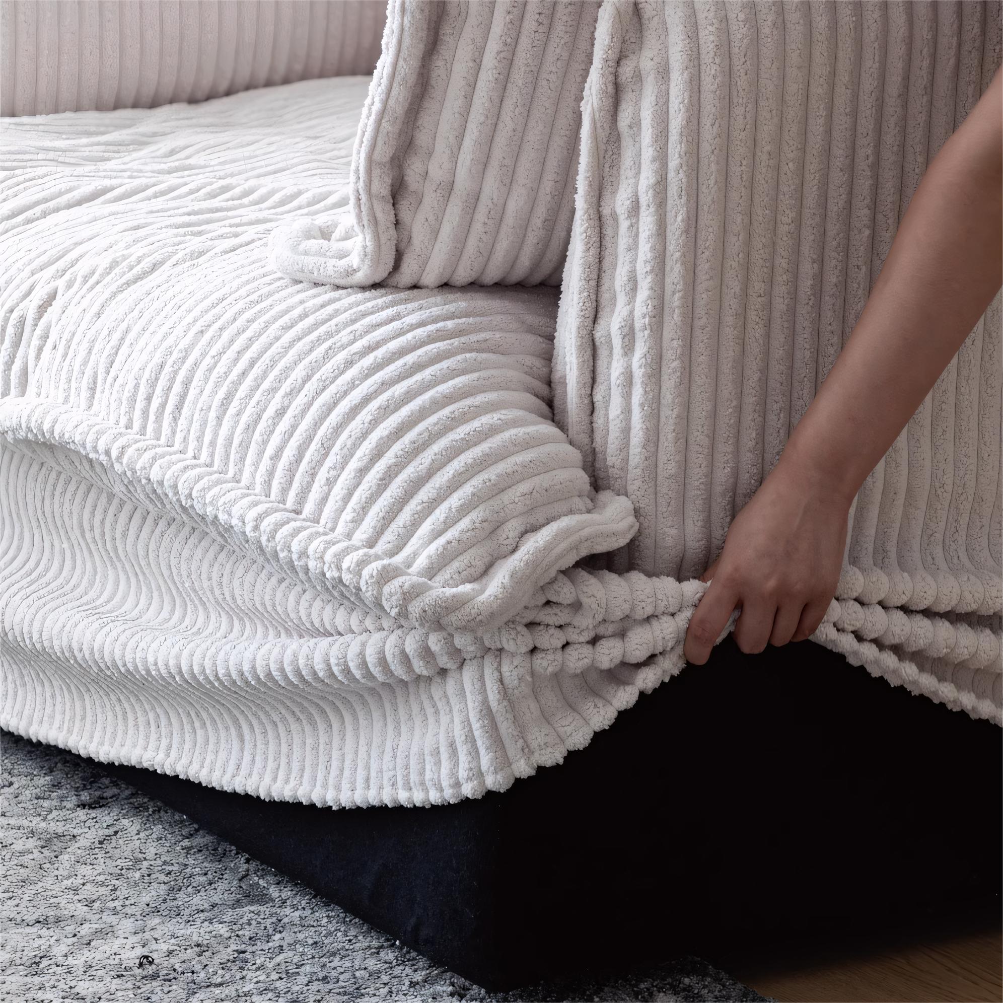 Elarem Washable fabric one-piece straight sofa