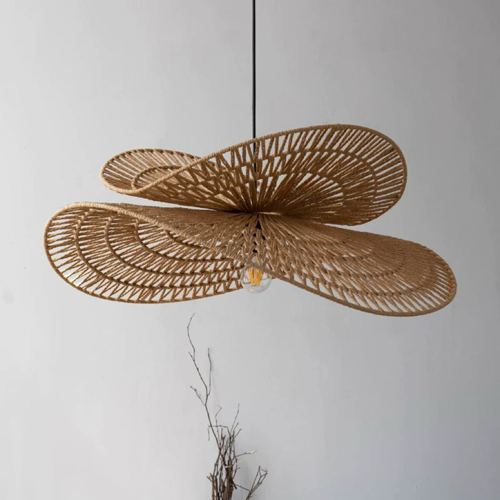 Flisia Linen rope pendant light