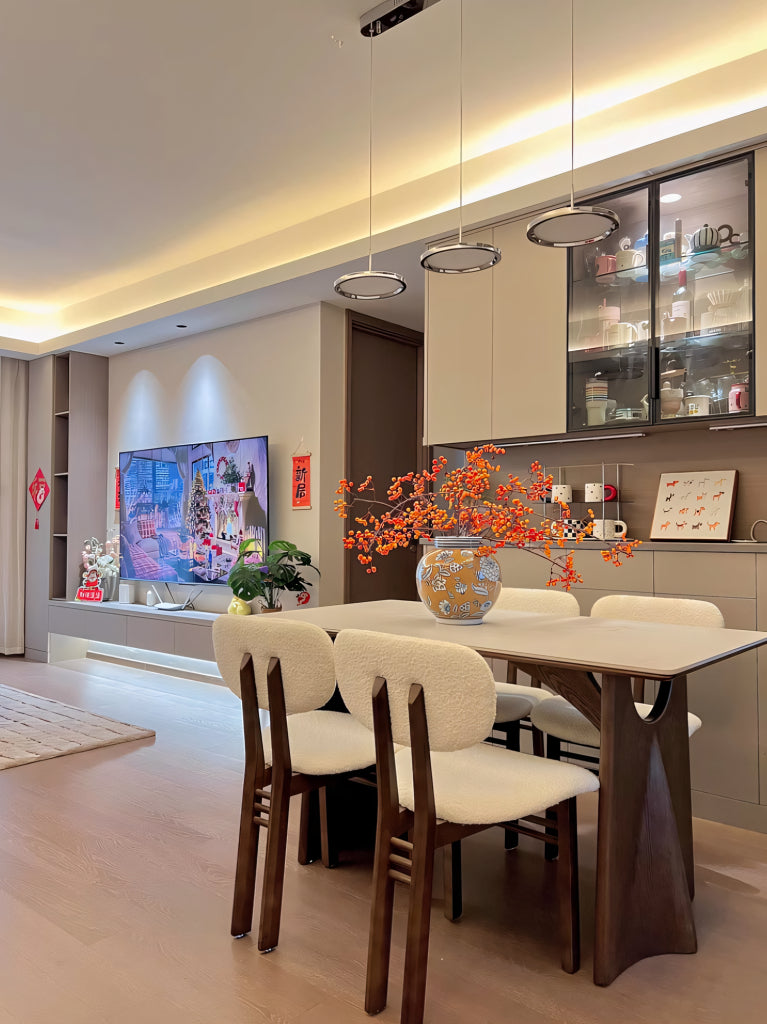 Yaleo Sintered stone rectangular dining set-A