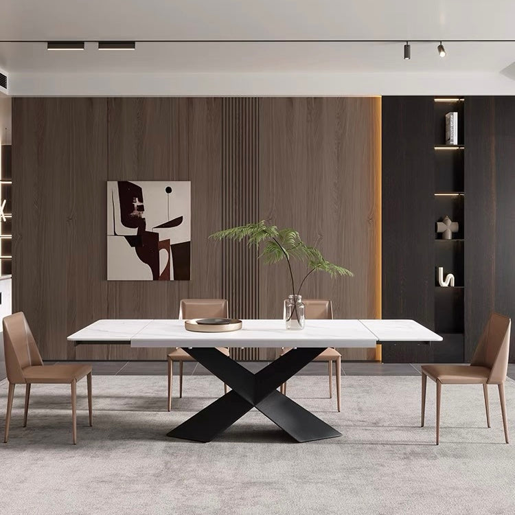 Cecilio Extendable sintered stone dining table