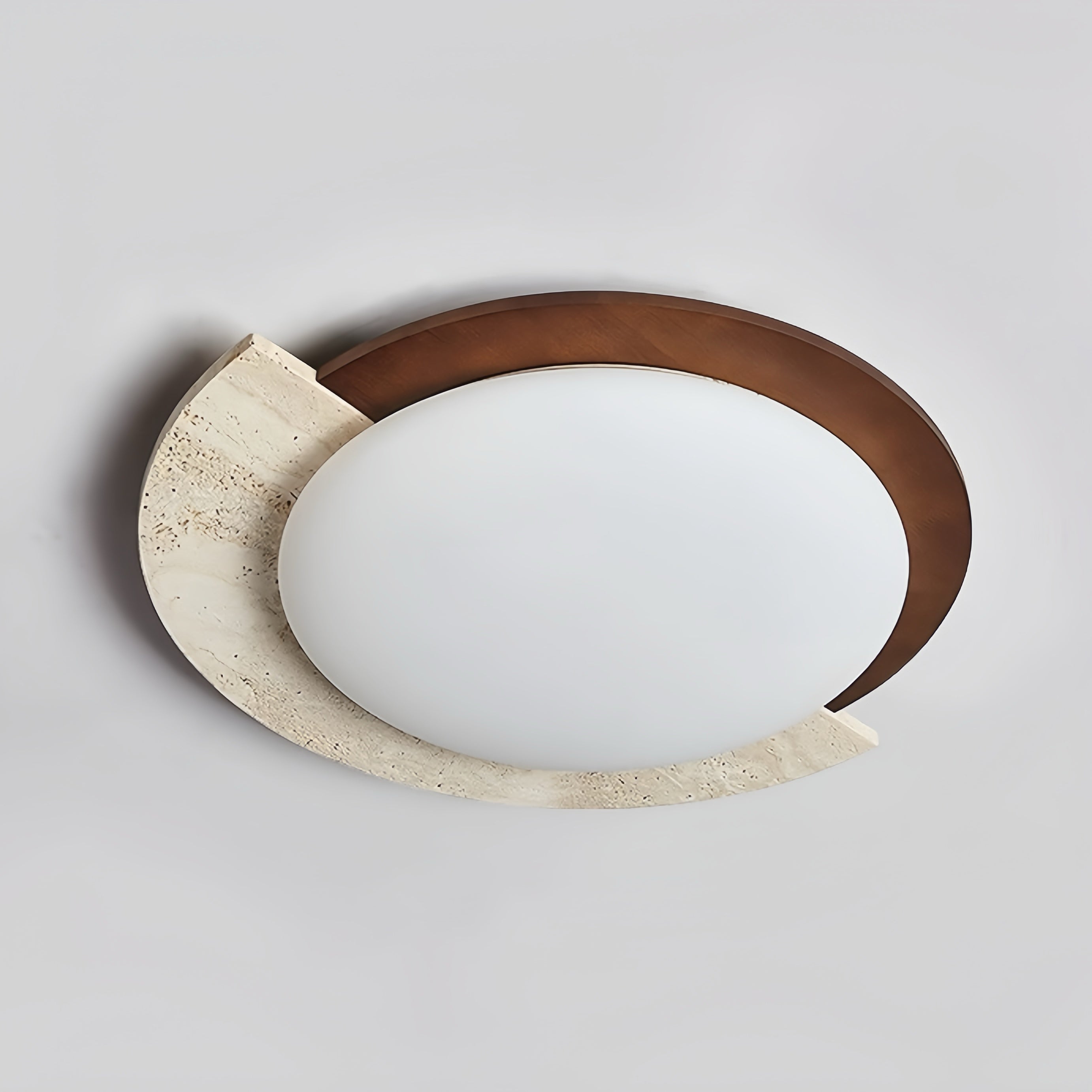 Yolandi Beige travertine ceiling light