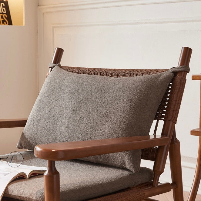 Tinathy Ash wood braided rope accent chair