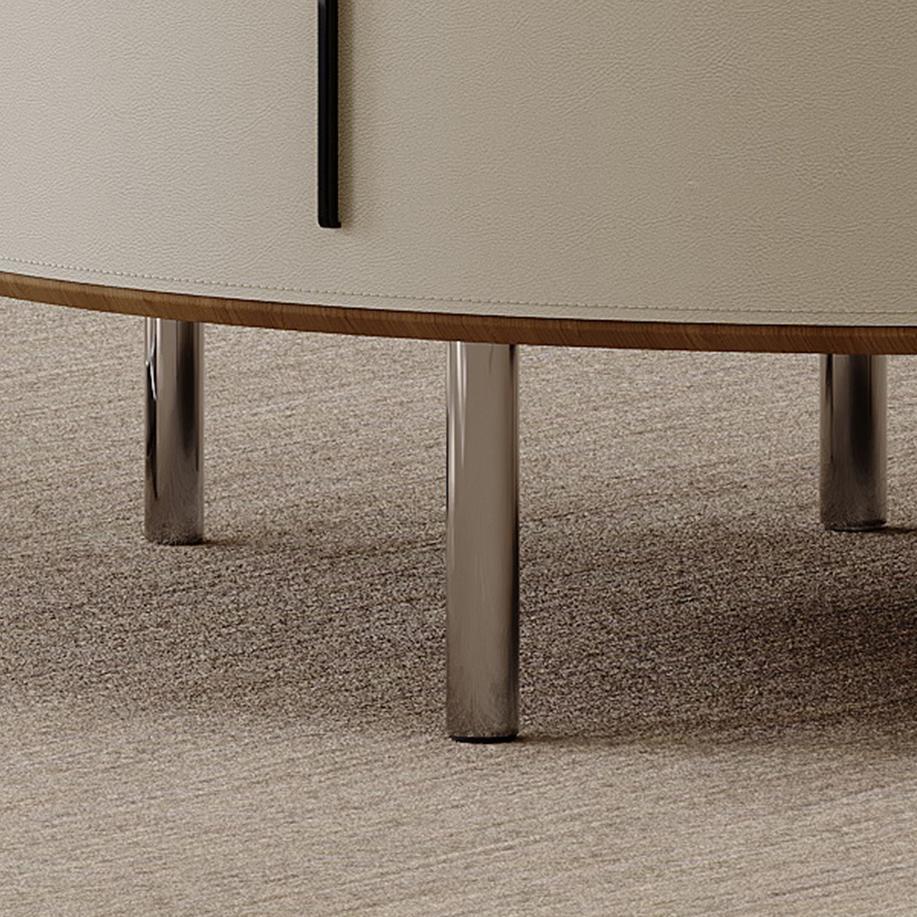 Zalli Modern leather coffee table