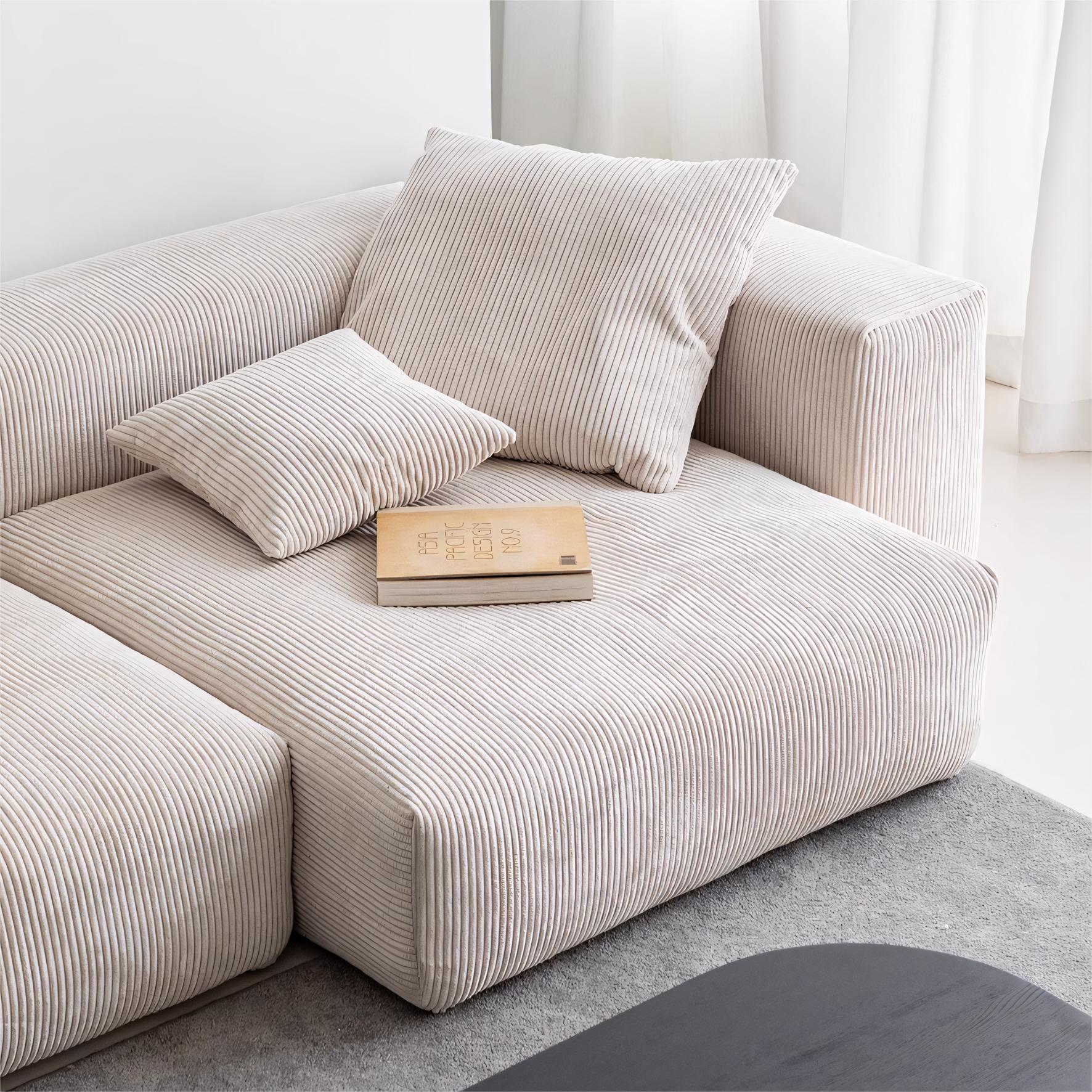 Zedraco Minimalist washable modular sofa with ottoman