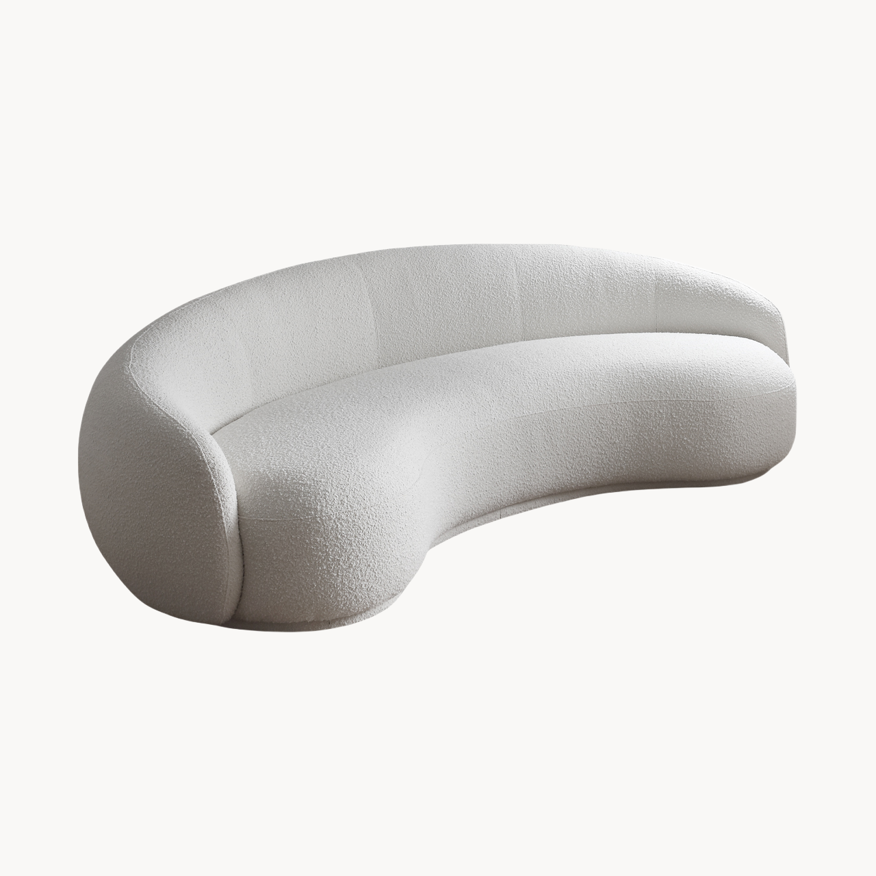 Erosi Fabric one-piece curved sofa