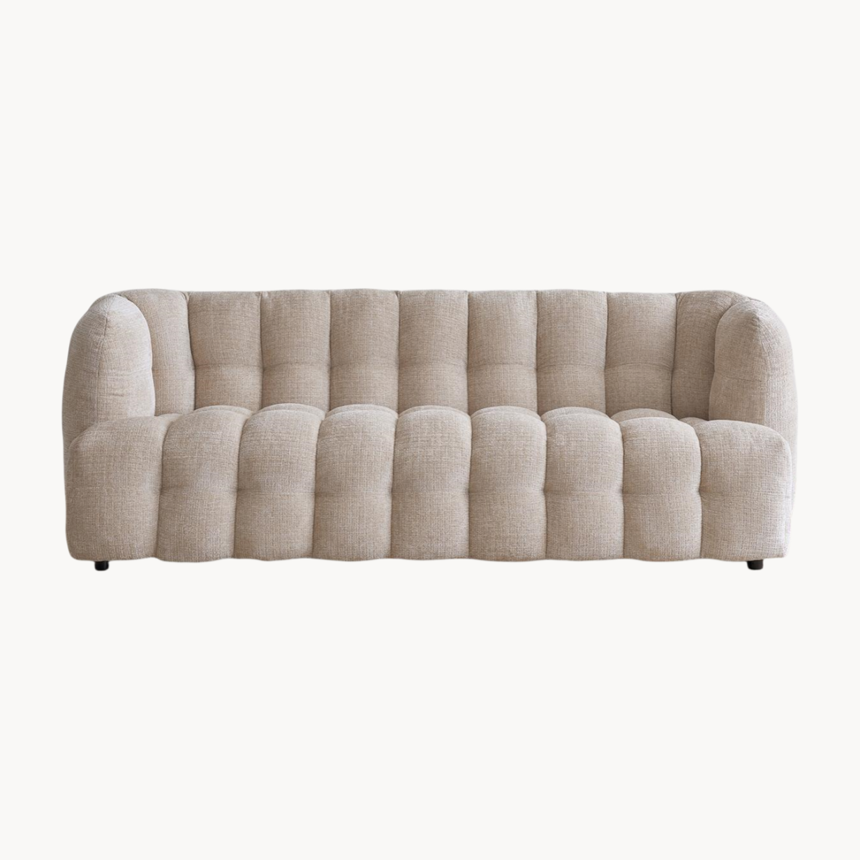 Enza Fabric one-piece straight sofa