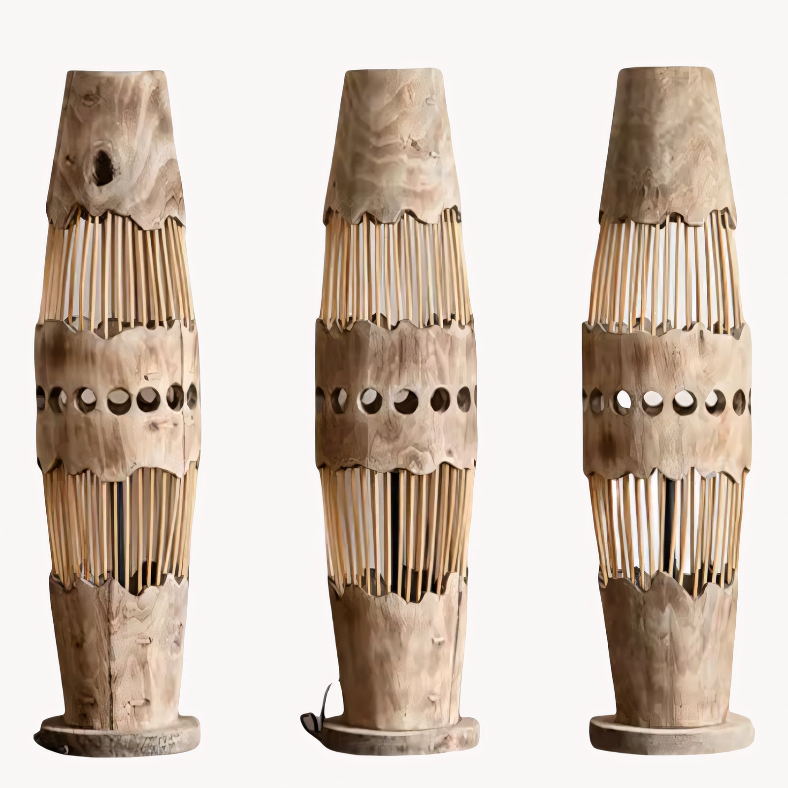 Danire Solid wood floor lamp