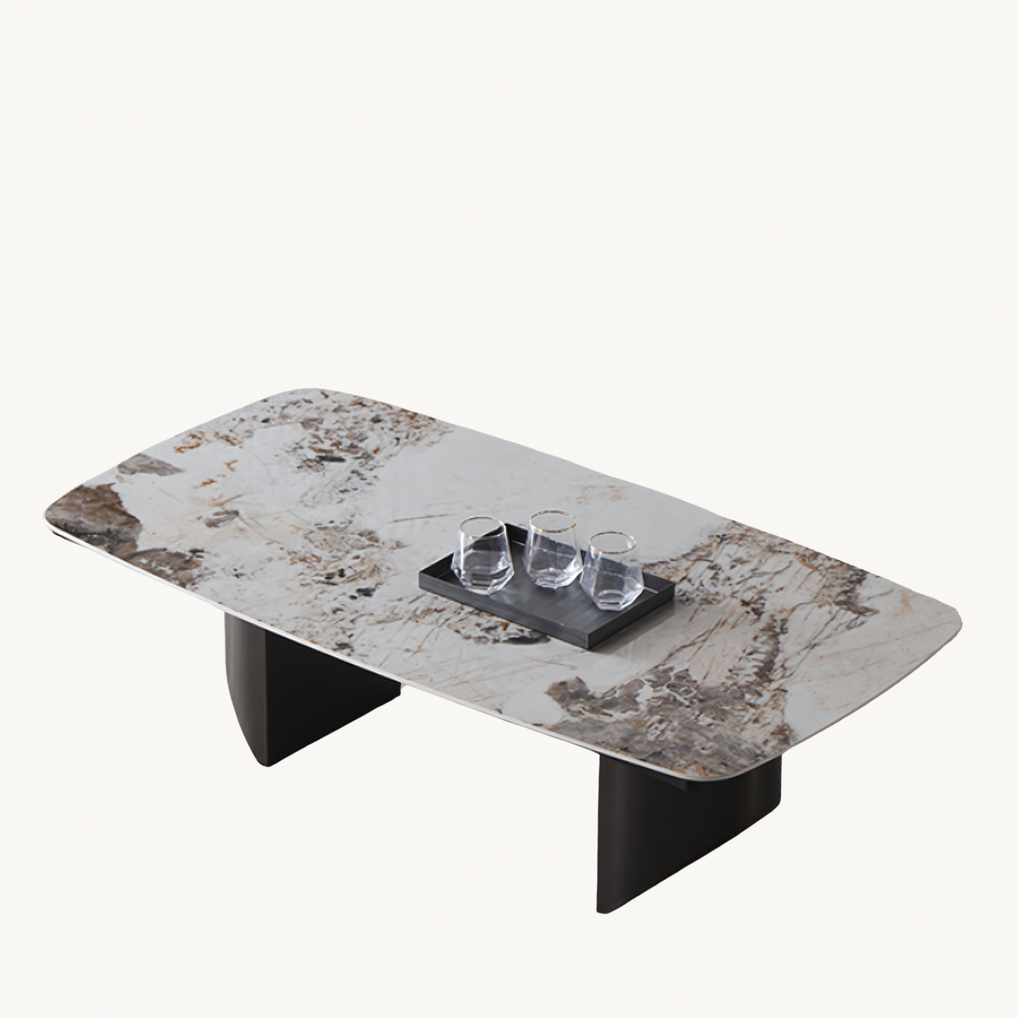 Unopley Rectangular sintered stone slab coffee table