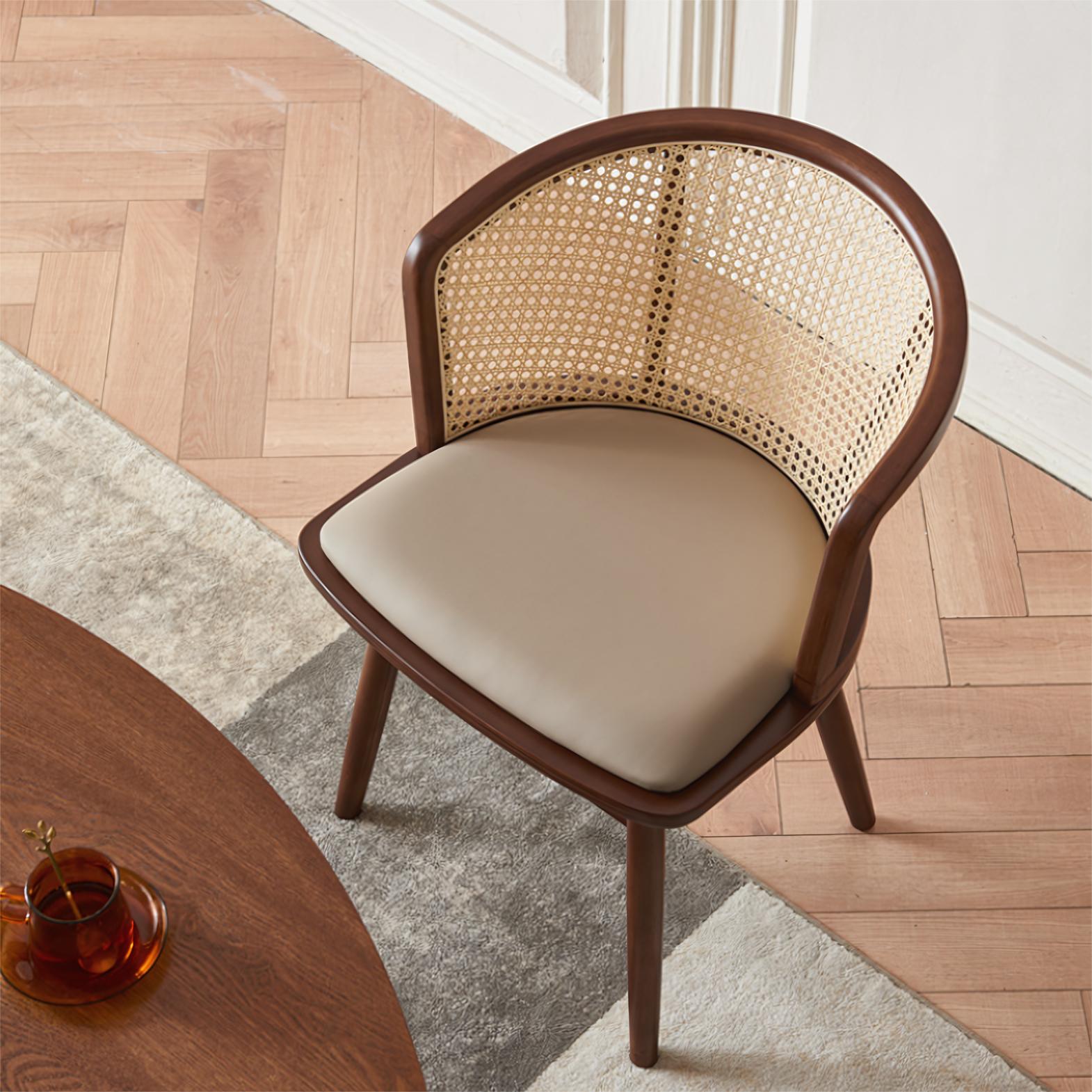 Butloni Ash wood turntable round dining set