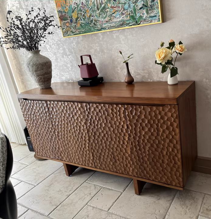 Crynox Teak solid wood sideboard
