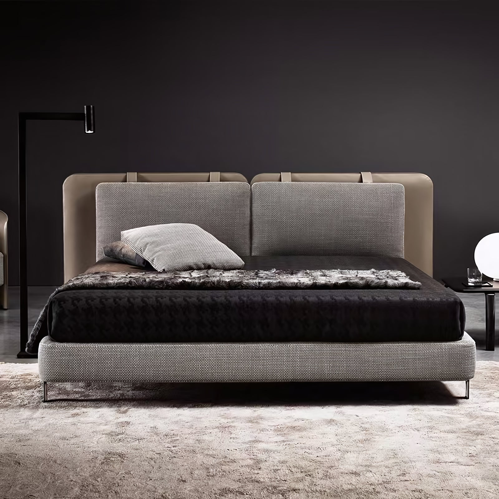 Biltro Leather double bed