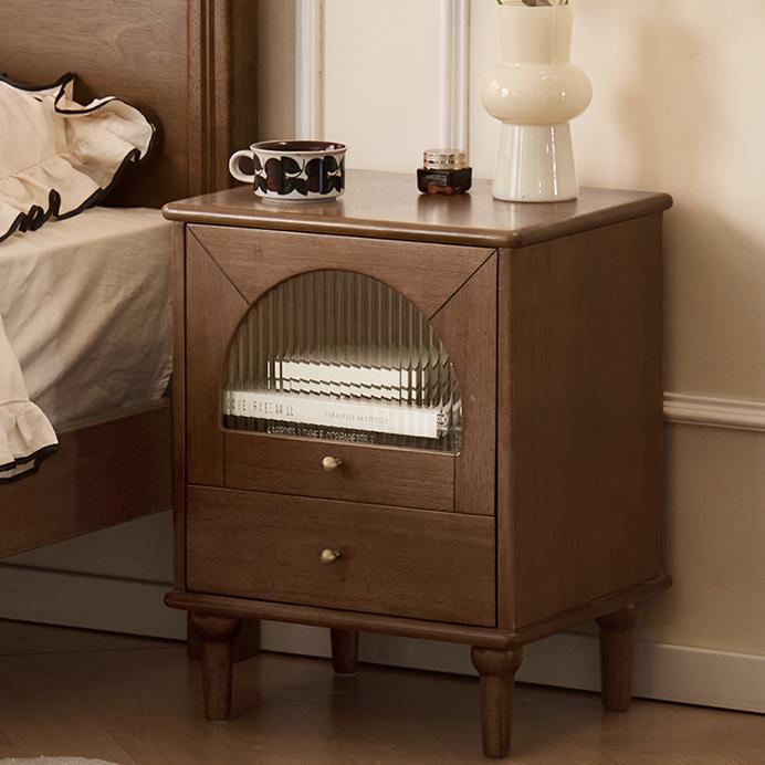 Ovea 2pcs solid wood nightstands