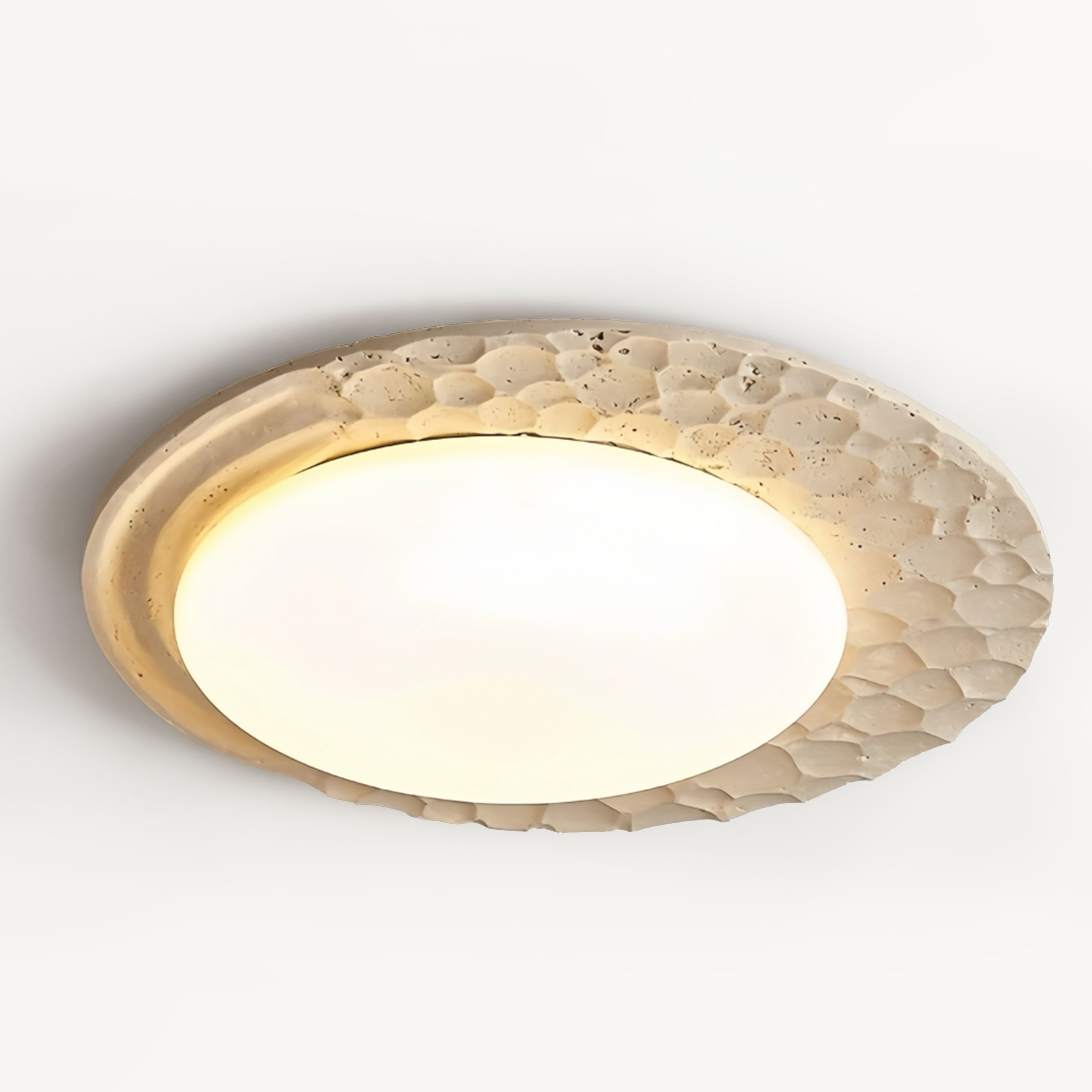 Otawi Beige travertine ceiling light