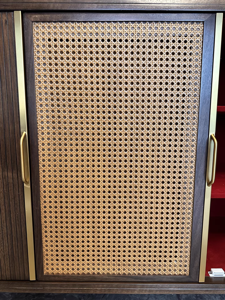 Faroli Natural rattan wooden sideboard-A