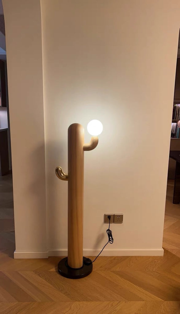 Siponie Solid wood cactus floor lamp-B