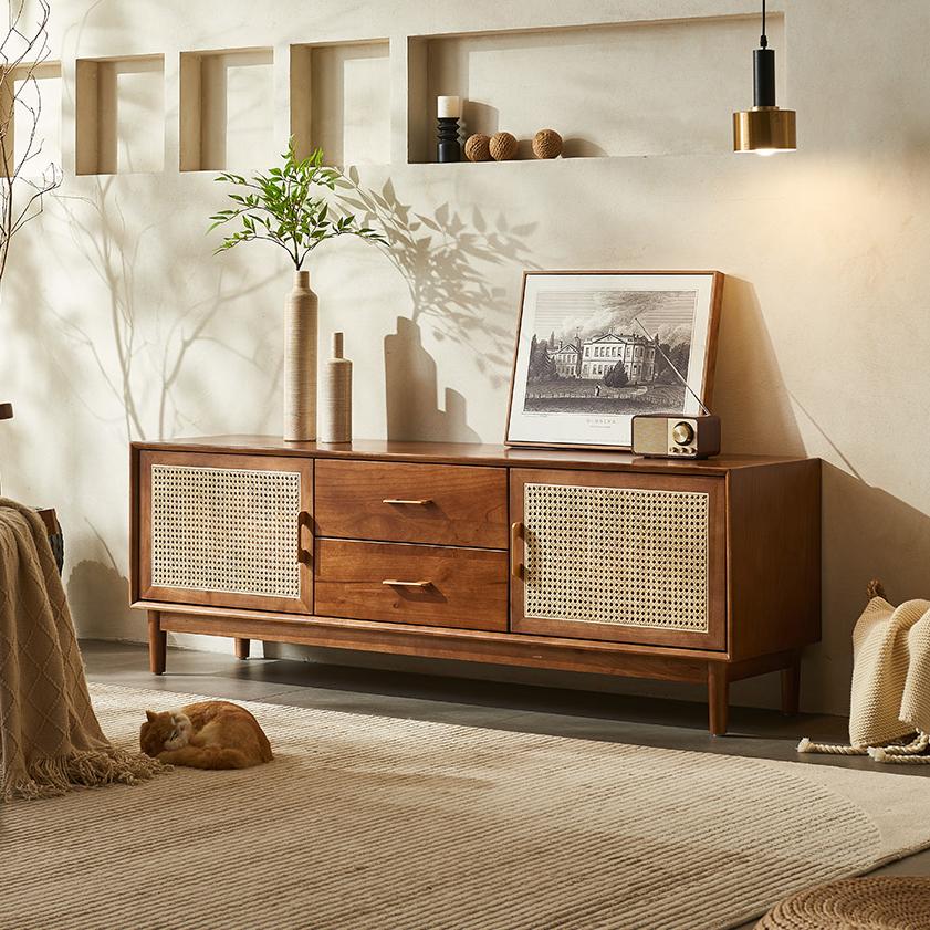 Altrix Solid wood TV cabinet