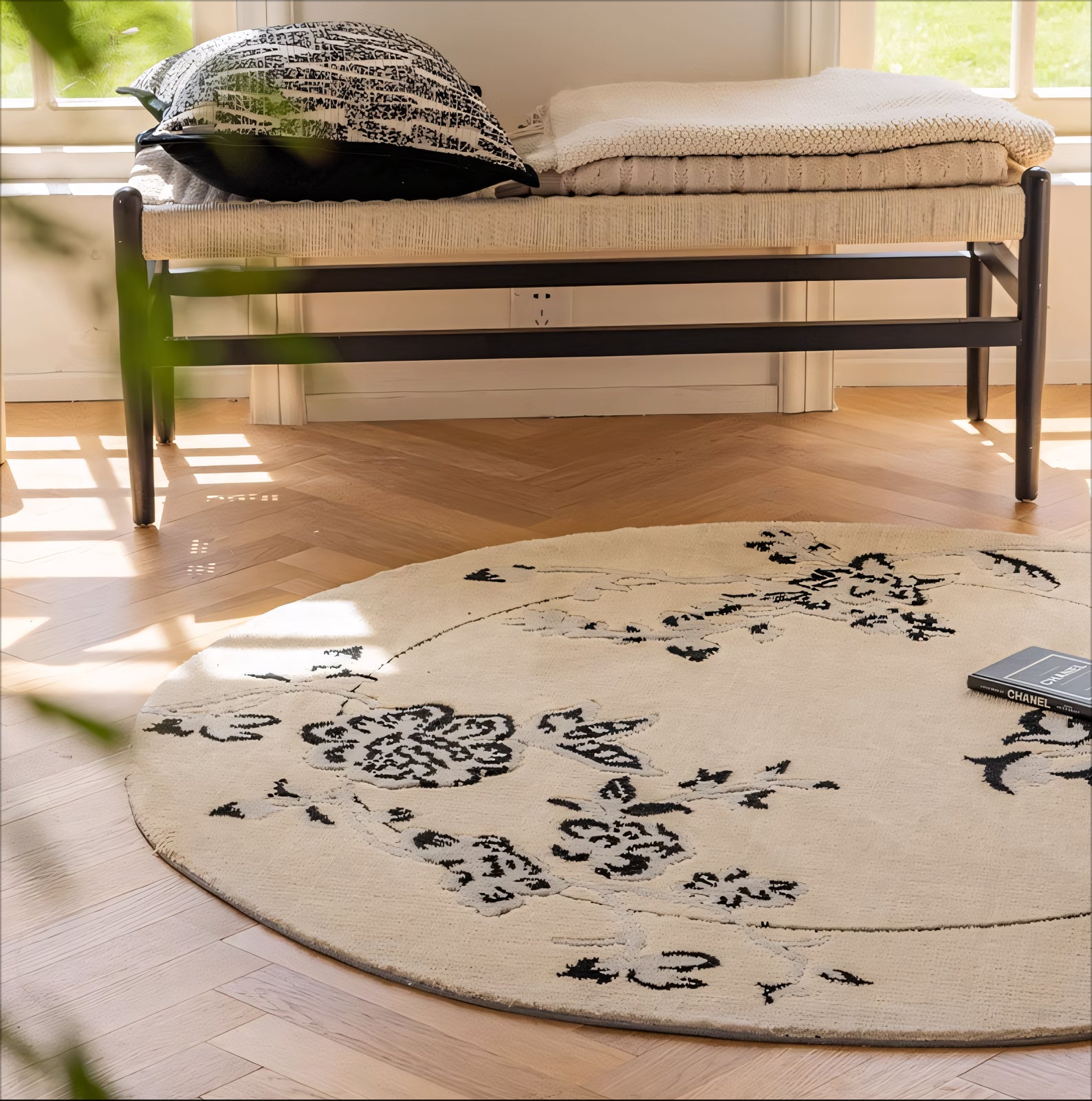 Yilis Nylon floral pattern carpet rug