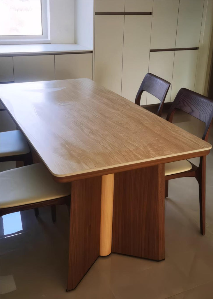 Jukee Sintered stone rectangular dining set