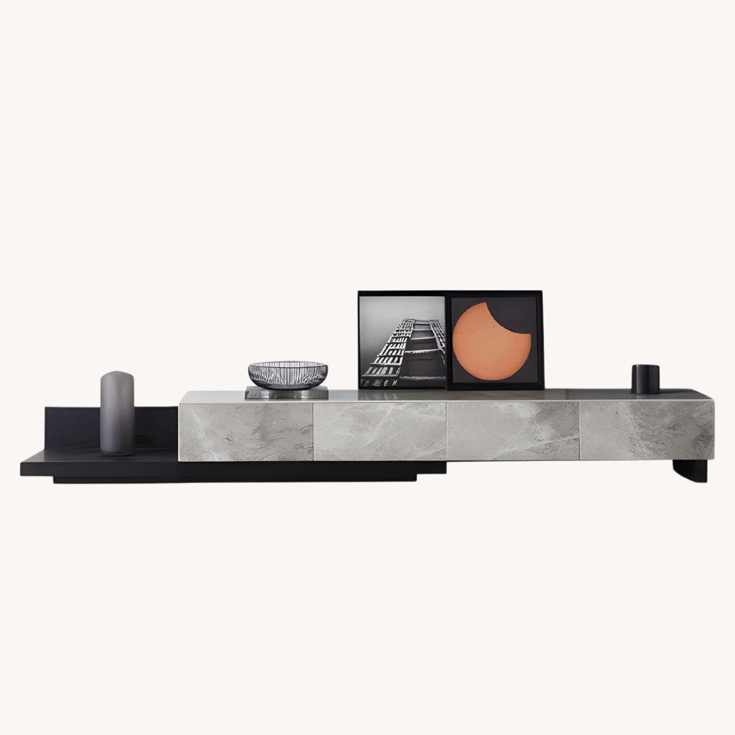 Morra Expandable sintered stone TV cabinet
