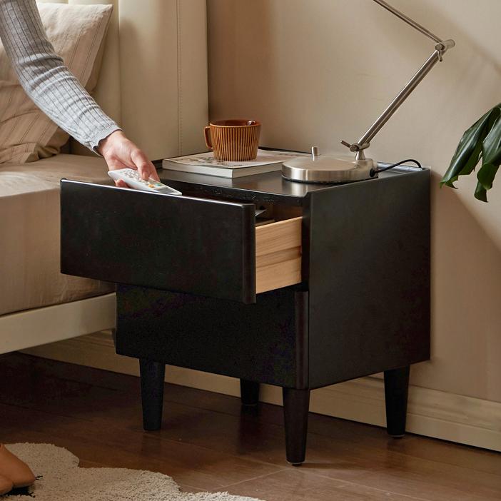Cedarri 2pcs solid wood nightstands-A