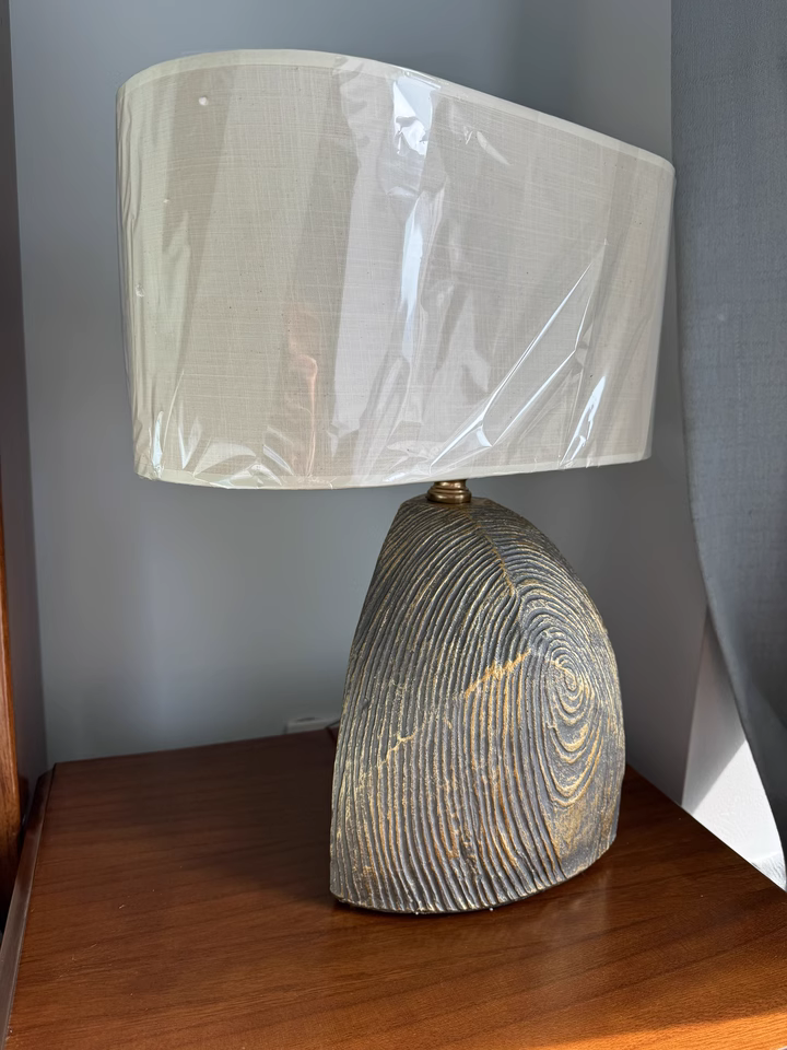 Hushey Resin fabric lamp