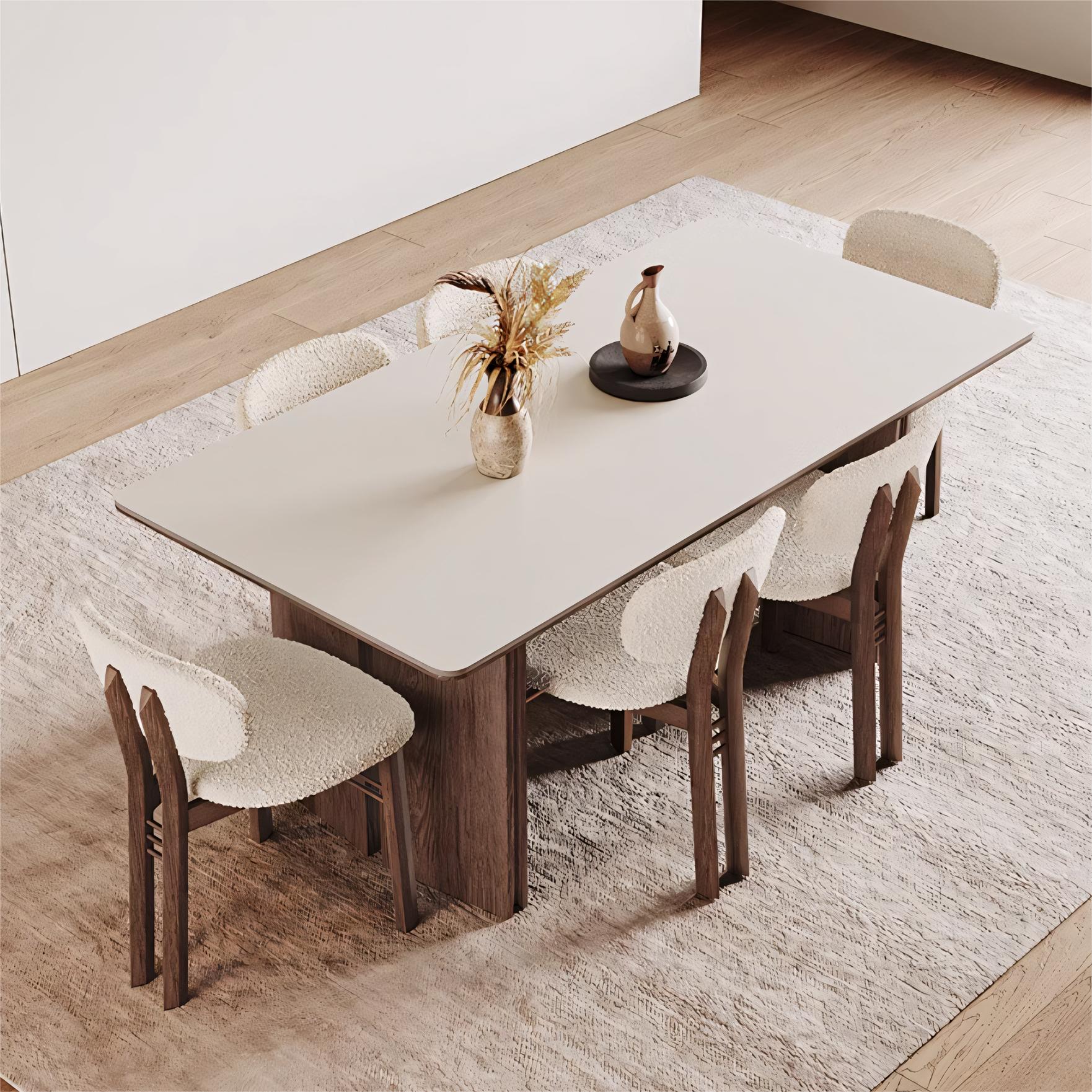 Duiba Sintered stone rectangular dining set