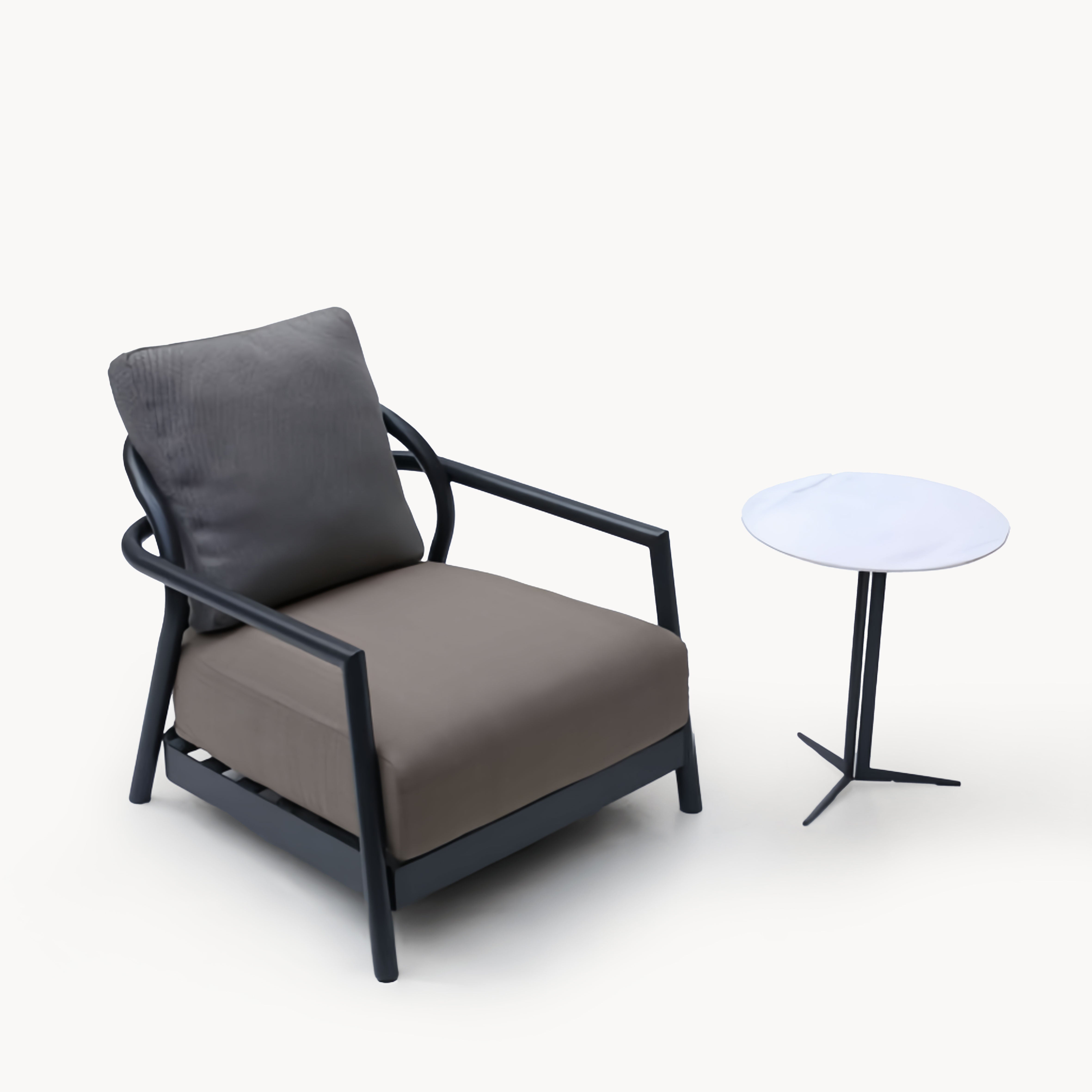 Winio Aluminum alloy outdoor accent chair side table