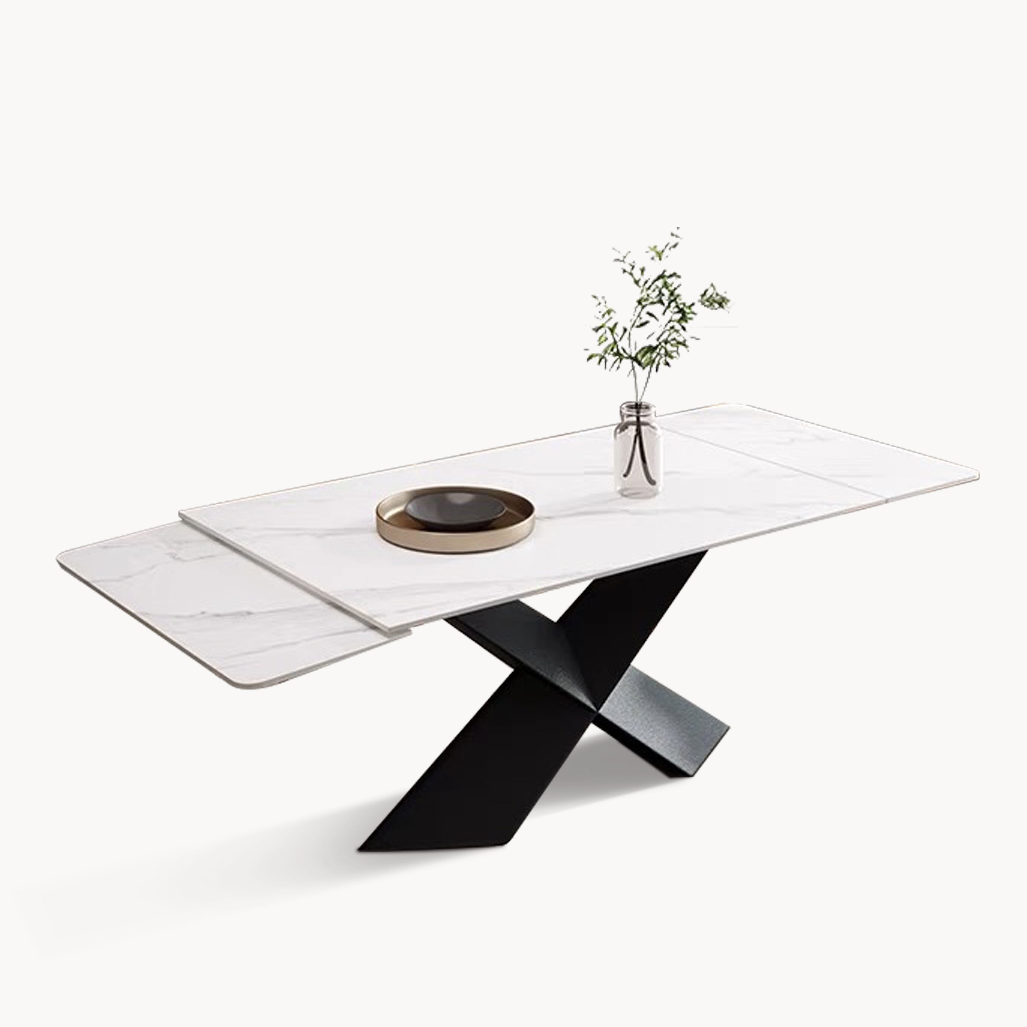 Cecilio Extendable sintered stone dining table