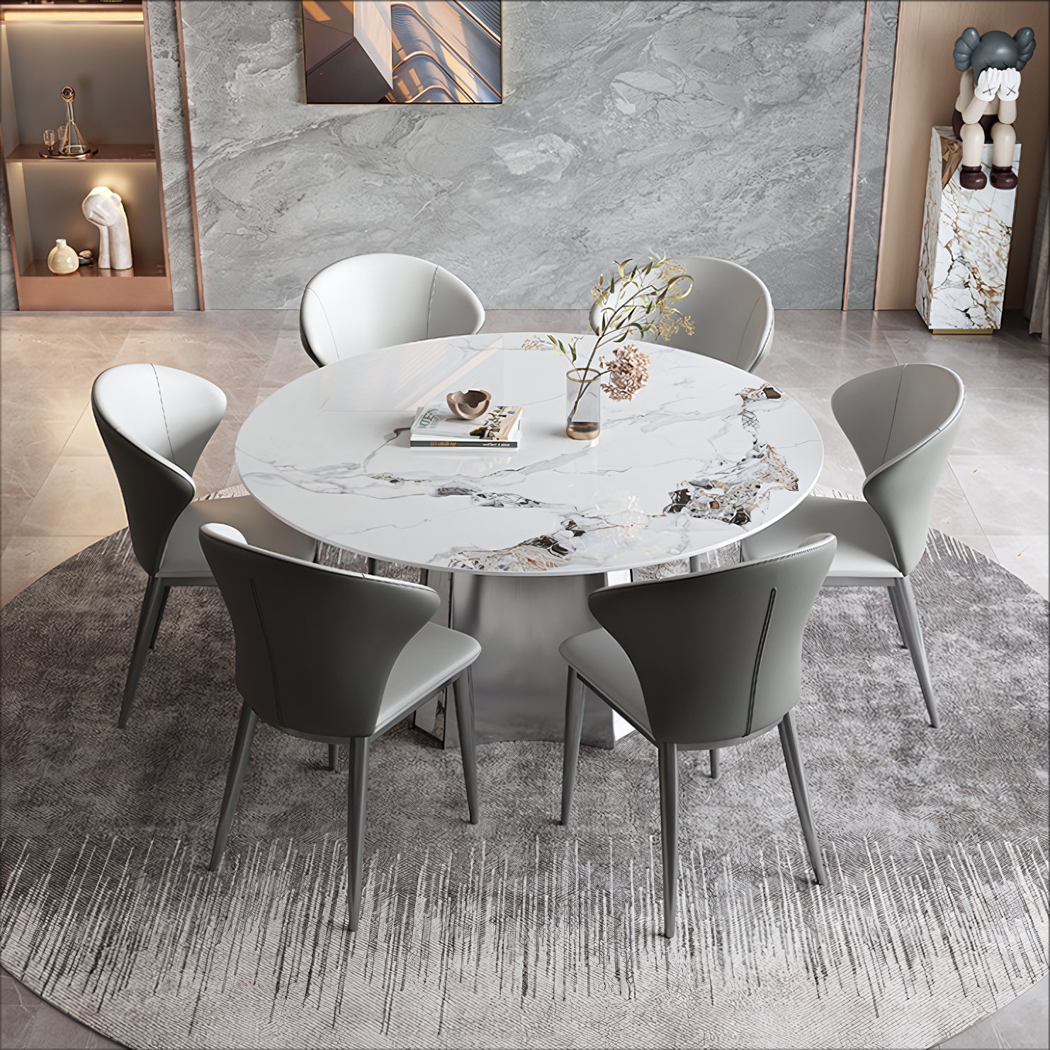 Yuctor Sintered stone round dining table