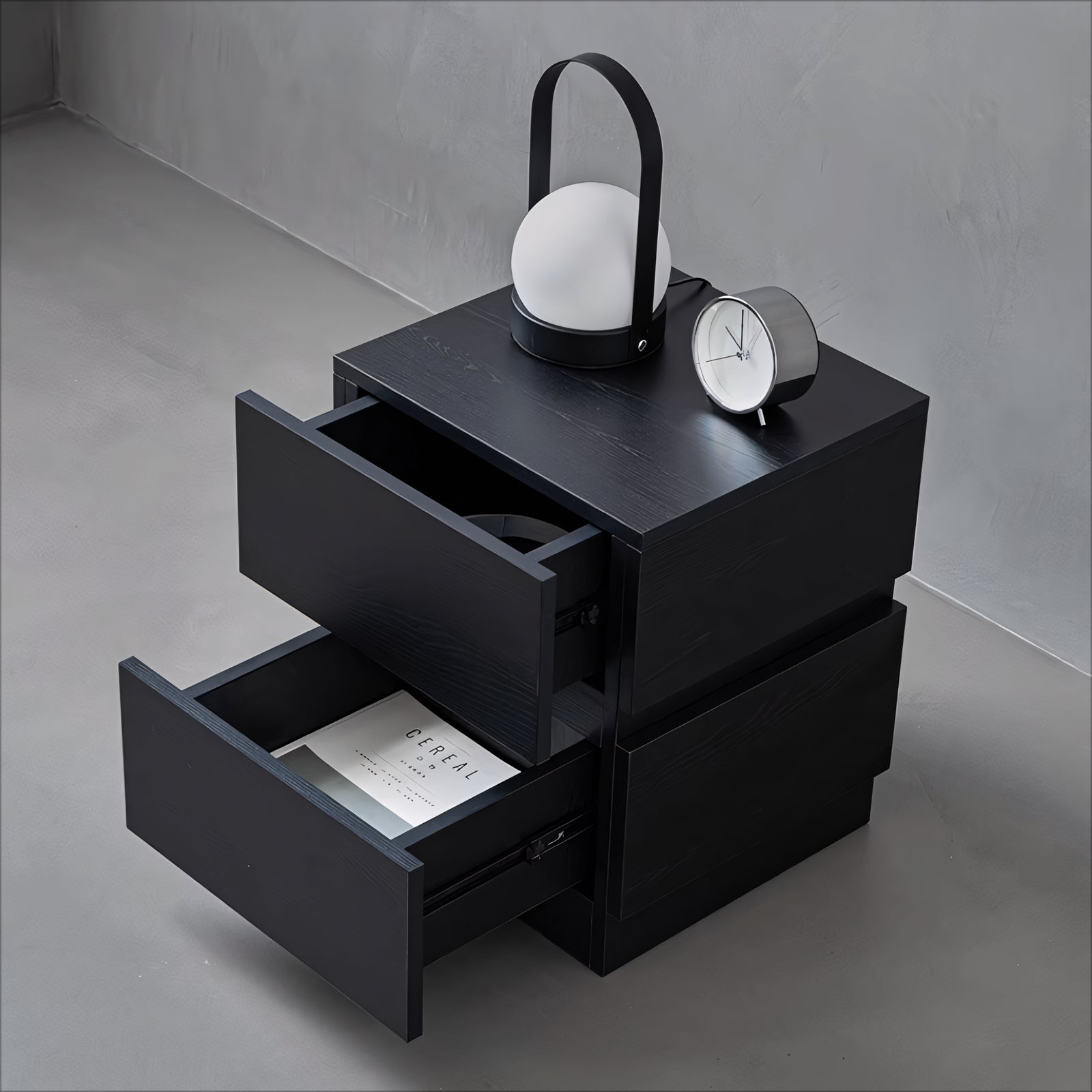 Fachic 2pcs minimalist nightstands-A