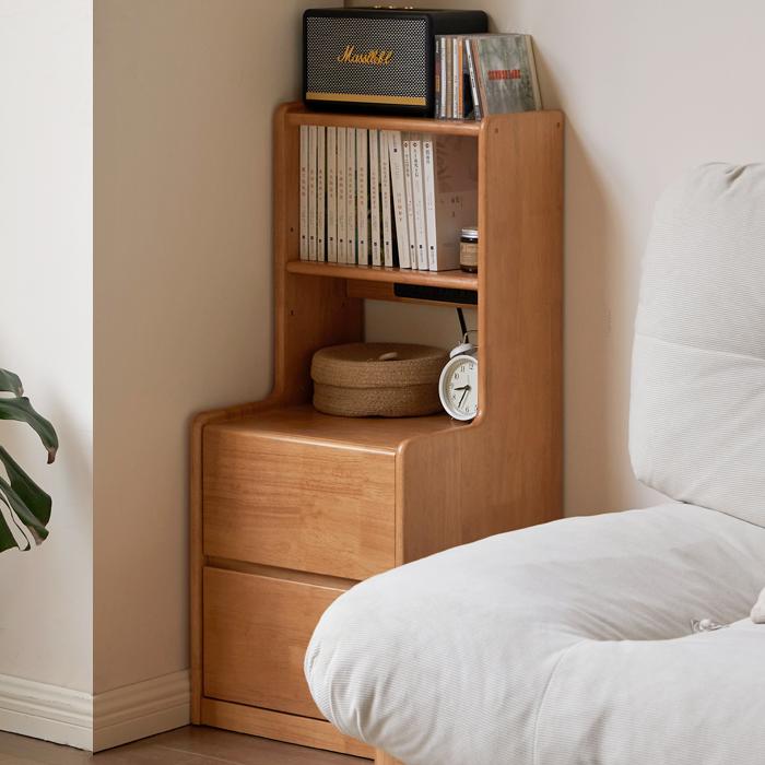 Nuvea 2pcs solid wood nightstands