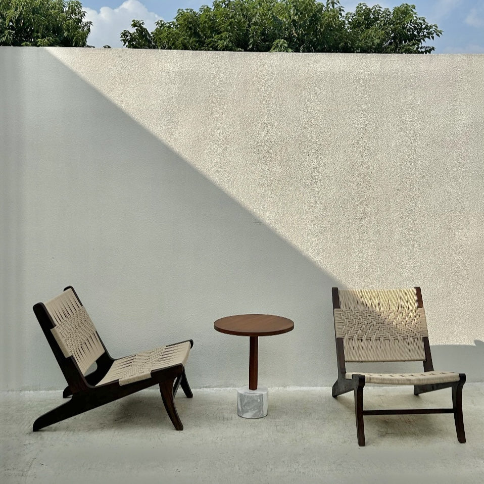 Trinar Teak braided rope outdoor sets