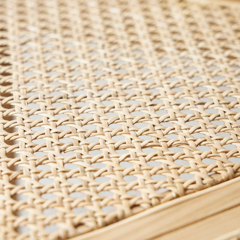 Britale Ash wood natural rattan coffee table