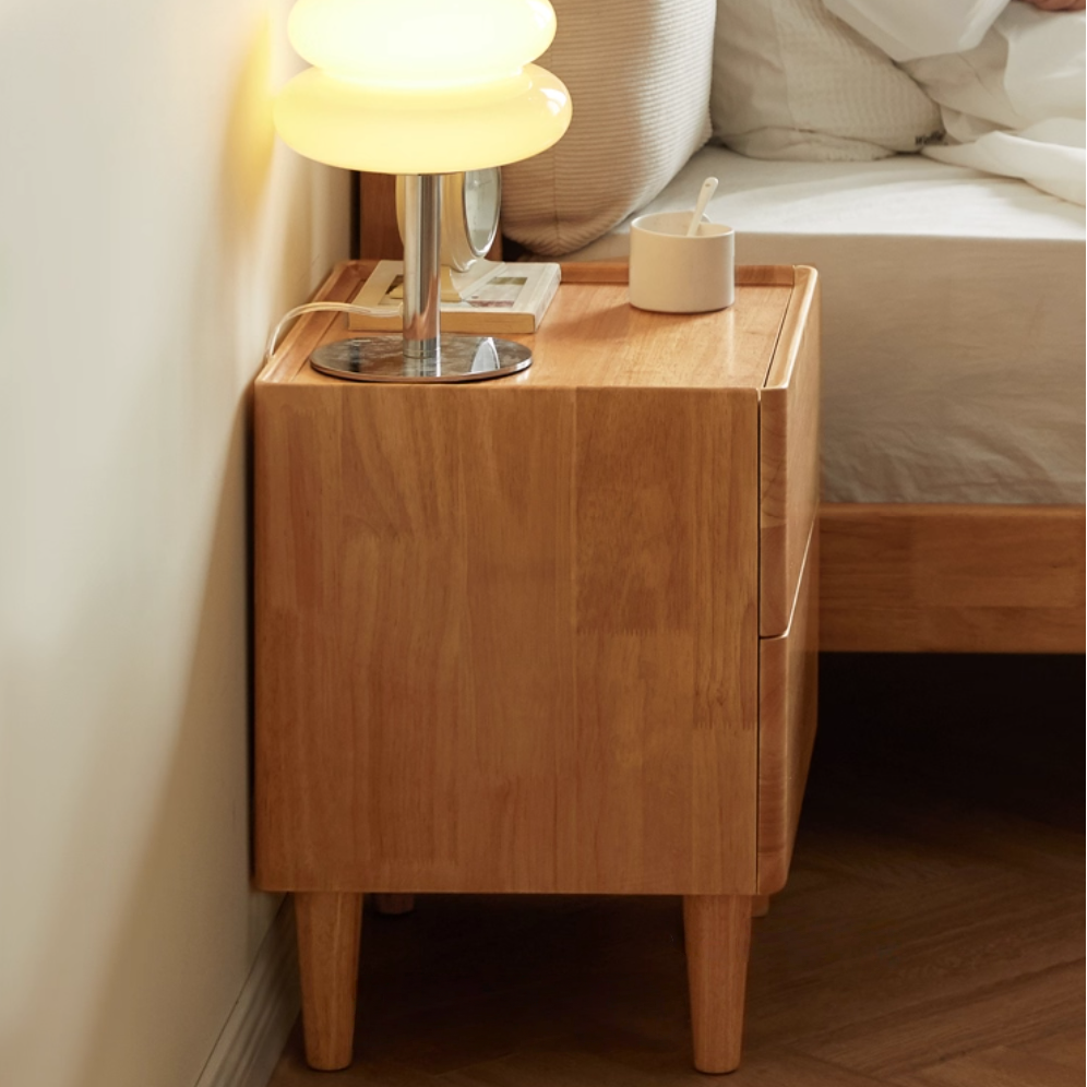 Cedarri 2pcs solid wood nightstands