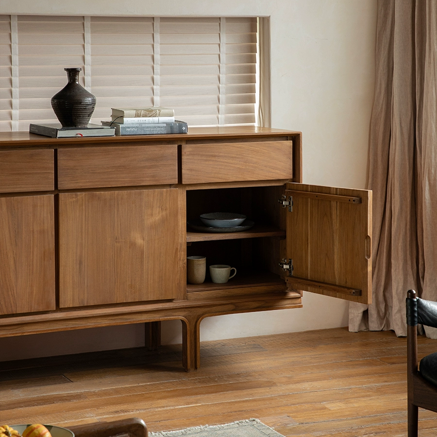Zirro Teak solid wood sideboard