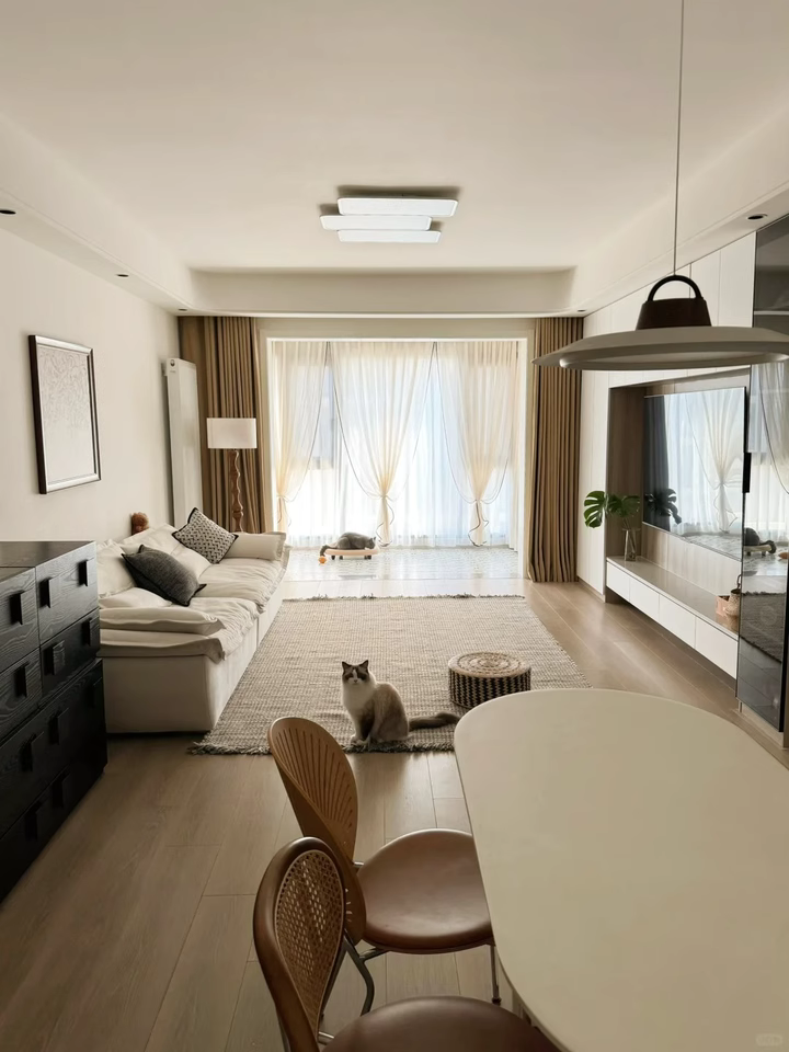 Tarozo Washable fabric straight sofa